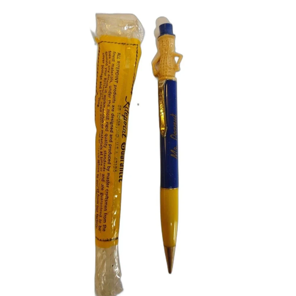 Peanut Vintage Mechanical Pencil 1960s Planters Peanuts Pop Culture + Wrapper